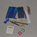 Rear Back Glass Replacement for iPhone 15 Pro 6.1-inches with Reparing Tool Kit and All Necessary Parts (Blue Titanium)
