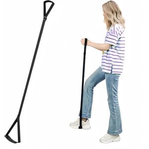 Rigid Leg Lifter for After Knee Surgery, Extra Long Leg Lifters for Elderly, Adjustable Leg Lifter Strap for After Hip Replacement, Limited Mobility, Foot Lifter Aid for Bed, Car, Wheelchair