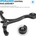 Front Lower Control Arm + Ball Joint for Acura TSX 2009-2014, Honda Accord 2008-2012, Driver & Passenger Side, Suspension Kit K641112 K641113 K500081, 4Pcs