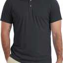 LETAOTAO Short Sleeve Polo Shirts for Men Quick Dry Performance Golf Shirt (Green, M)