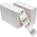 L LIKED 8000 Thermal Shipping Labels 4”x 6”in Fanfold, Permanent Adhesive, Perforated Line Labels Compatible with Direct Thermal Printings (2 Stacks, 4000 Labels/Stack)