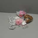 82 Pcs 2025 Graduation Candy Leis Making Kit DIY Netting Tubing Stuffed Plush Bear Ribbon Grad Glitter Card Candy Lei for Graduation Congrats Party Supplies(Light Pink, White)