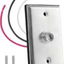 Photocell Sensor for Outdoor Lights, Dusk to Dawn Sensor, Photo Cell for Outdoor Lighting, Photocell Switch with Wall Plate and Mounting Screws (1PC)