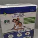 King Size Mattress Protector Bed Bug Waterproof Zippered Cover - Hypoallergenic Premium Quality Encasement Protects Against Liquids, Dust - Breathable, Noiseless White