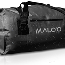 Malo'o Waterproof Dry Bag Duffel 40L/60L/100L, Roll Top Duffel Keeps Gear Dry for Kayaking, Rafting, Boating, Swimming, Camping, Hiking, Beach, Fishing - Internal & External Pockets (black)