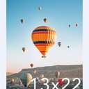 JCJMY 13x22 Picture Frame White for Poster Photo Picture, Horizontal and Vertical Formats for Wall Hanging, 13 x 22 Wall Gallery Poster Photo Frame for 13 by 22 Photos Posters, White