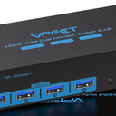 8K HDMI KVM Switch 1 Monitor 1 Computer Dual Monitor Support 8K@60Hz 4K@120Hz KVM Switcher PC Extended Display 