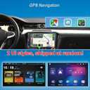 Wireless Carplay Double Din Car Stereo, 7 Inch BT Touchscreen Car Radio