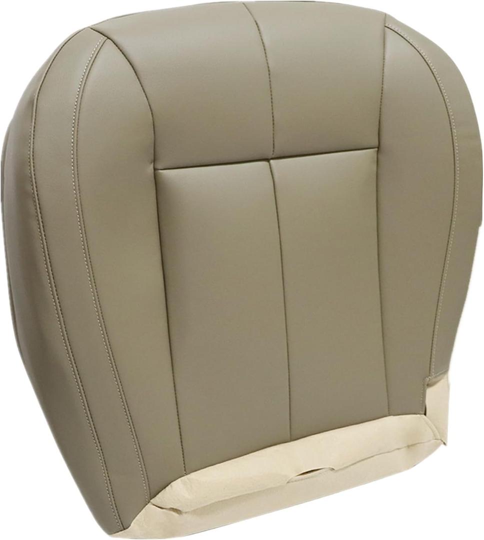 NLQR Front Driver Bottom Replacement Seat Cover Tan ELT5 or XLT5 Microfiber Leather Compatible with Jeep Grand Cherokee 1999 2000 2001 2002 2003 2004