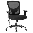 BestOffice Big and Tall Office Chair, Lumbar Support, Adjustable Arms and Height for Adults(Black)