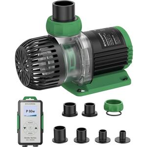 Aquarium Water Pump - Submersible DC 24V 80W 2642 GPH Return Pump for Fresh Saltwater Marine Tank