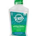 Tom's of Maine Natural Wicked Fresh Alcohol-Free Mouthwash, Cool Mountain Mint, 16 oz. 1-Pack