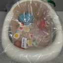 Baby Bath Seat For Babies 6 Months & Up With Built-in Thermometer, Strong Suction Cups & Interactive Toys – Ergonomic Infant Bath Seats For Babies Sitting Up, Safe & Comfortable Design