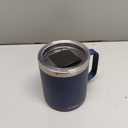 SUNWILL Insulated Coffee Mug with Lid, Travel Tumbler with Handle, 14oz Stainless Steel Cup for Camping, Office, Home, Powder Coated Navy Blue