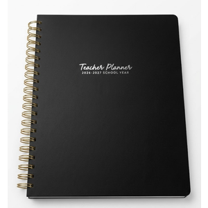 2026-2027 Planner - Planner 2026-2027 Weekly and Monthly, Jul. 2026 - Jun. 2027, 8" x 10", with Tabs, Thick Paper, Spiral Binding, Classic Black