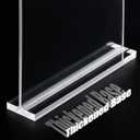xydstay 8.5 x 11 Acrylic Sign Holder 2 Pack, Vertical T Shape Clear Plastic Menu Holder, Table Display Stand for Restaurant, Office, School, Store and Home Use