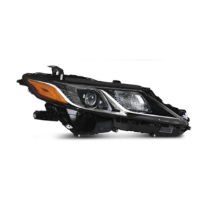 LQI Headlight Assembly Compatible with Toyota Camry LE SE 2018-2022 Driver Clear Lens Black Housing Amber Reflector TO2502255, TO2503255, 81110-06C40, 81150-06C40, 8111006C40, Left Side Headlight, Pack of 1 
