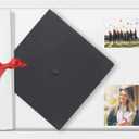 11x14 Shadow Box Frame Display Case with Letter Stickers, Graduation Memories Frame, Display Case Box for Memorabilia, Wedding Memories, Crafts, Tickets and Photos (White, 11x14)