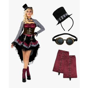 Morph, Steampunk Halloween Costumes, Victorian Steampunk Costumes for Women, Steampunk Costume Women, XL
