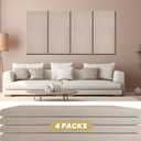 4PCS Sound Proof Panels for Walls, Large Acoustic Panels Sound Absorbing, 23.6x11.8 Inches Sound Proof Foam Panels for Walls, Fiberglass Inner Sound Absorbing Panels for Studio Home Office (Camel)