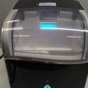 EUHOMY Smart Nugget Ice Maker Countertop, Pebble Ice Maker Machine with APP Control, 40lbs/24H, Ready in 7 Mins, Self-Cleaning, Portable Sonic Ice Makers with Hanging Ice Scoop for Home/Kitchen/Office (Black)