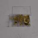 Gold Paper Clips Binder Clips, 154 PCS Luxury Office Supplies Set with Large Small Paper Clamps Binder Clips Clear Push Pins Office School Desk Organizer (Gold)
