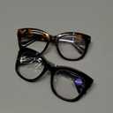 Areyeth 2 Pairs Oversized Retro Reading Glasses for Women, Oprah Style Large Blue Light Blocking Readers, +2.5