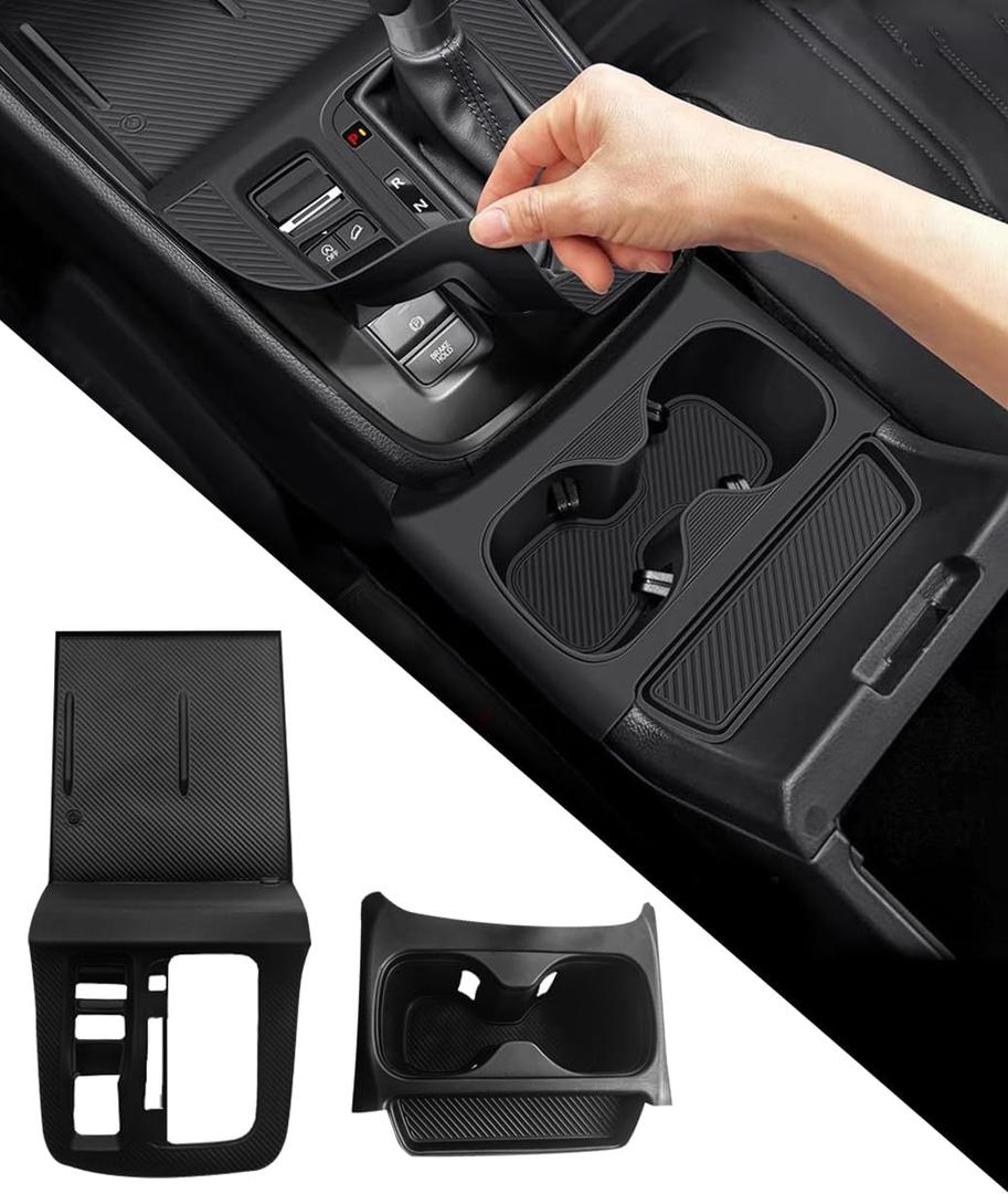 for Honda CRV Accessories 2023 2024 2025 2026 Car Cup Holder Inserts and Center Console Tray Replacement, Silicone Cup Holder Inserts Mat Pad Drink Holder Center Console Storage Organizer