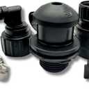 Outboard Quick Connect Flush Kit for Mercury, Suzuki, Yamaha & Honda Boat Engines - Marine Flush Adapter with Cowling Gasket Seal & Quick Connect - UV Stable & Durable Glass Filled Nylon Material