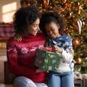 RiukRaiu Dinosaur Christmas Wrapping Paper for Kids Adults - Green Xmas Gift Wrap Santa Hat T-Rex Trees Candy Canes Colorful Flags Stars Snowflakes for Holiday Party - 4 Jumbo Sheets, 40 x 28 Inches Each