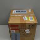 Kante Square Lion Head Concrete Planter, Classic English Style Plant Pot with Drainage Hole and Rubber Plug for Indoor Outdoor Garden Patio Home, 10.2"x10.2"x 10.2" Antique Gray