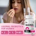 DVO Vaginal Probiotics for Women,pH Balance,60 Billion CFU with Prebiotics & Lactobacillus,Healthy Odor, Yeast Balance & Flora Support for Immune Health 90 Count