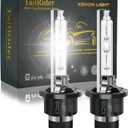 D2S HID Bulbs 6000K Cool White, 35W High/Low Beam D2S Bulb Replacement - Pack of 2 | 3200LM Super Bright HID Bulbs IP67 Waterproof, Night Driving Safety for City Commuters