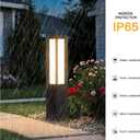 MVBT Solar Pathway Lights Outdoor, 31.5" Landscape Path Lights, IP65 Waterproof Bollard Light Outdoor, 3000K Solar Lamp Path Light, Modern Commercial Pathway Lighting for Walkway Driveway Garden Patio