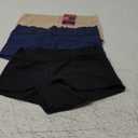 Maidenform Women's Underwear Boy Shorts Pack, 3-Pack, Stretch Cotton Underwear Women Pack, Comfy Boy short Panties for Women (Latte Lift/Black/Navy) M