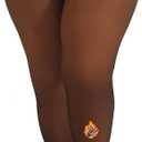 MERYLURE High Waist Fleece Lined Tights Women Plus Size, Fake Translucent Winter Warm Pantyhose Thick Thermal Leggings (X-Large-XX-Large, Caramel)