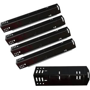 Grill Heat Plate Replacement for Dyna-Glo 5 Burner DGH474CRP DGH483CRP DGH485CRP, Dyna-Glo 4 Burner DGH450CRP Grills, Porcelain Steel Heat Plate, 5 Pack