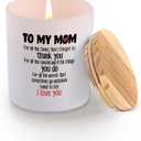 Mom Candle to My Mom Thank You Mothers Day Gifts from Daughter Son Children Mama Appreciation Gifts Scented Candle Home Office Jar Candles Sage Floral Lavender Scent 9.5 oz