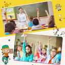 Kigeli 100 Pcs Welcome Back to School Bracelets Silicone Wristbands Gift Bulk First Day of School Favor for Kindergarten Students Prize Party Supplies Decorations (Bright Style)