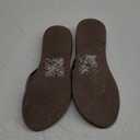 ONCAI Womens Flip Flops Arch Support Yoga Mat Summer Beach Leather Athletic Woman Thong Sandals with Orthotic Plantar Fasciitis Rubber Soles Brown, Size: 7