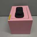 Small Fireproof Safe Box for Home Use, 0.3 Cu ft Mini Pink Safe and Fireproof Lock Box with Electronic Keypad, Fire Safe for Money, Jewelry, ID Documents