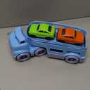 Green Toys Car Carrier, Blue - Pretend Play, Motor Skills, Kids Toy Vehicle. No BPA, phthalates, PVC. Dishwasher Safe, Recycled Plastic, Made in USA. (Standard)