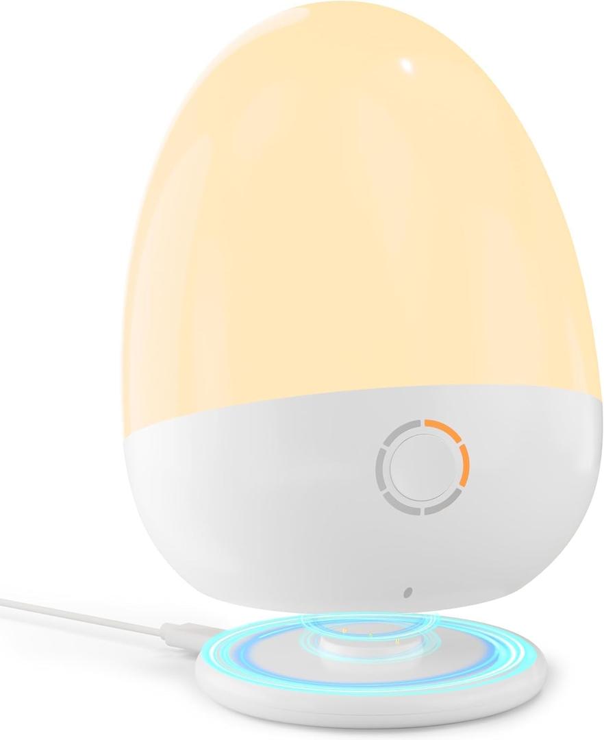 Touch Egg Night Light for Baby Nursery, Rechargeable Portable Kids Nightlight Lamp with 1-6H Feeding Timer, 3 Color Temperatures Dimmable, Ideal for New Moms of Toddlers Touch Egg Night Light for Baby Nursery, Rechargeable Portable Kids Nightlight Lamp with 1-6H Feeding Timer, 3 Color Temperatures Dimmable, Ideal for New Moms of Toddlers