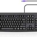 Perixx Periboard-107 Wired PS2 Full Size Keyboard, US English Layout
