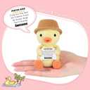 JoycuFF Best Friend Birthday Gifts Friendship,Inspirational Birthday for Women Daughter Granddaughter Teacher Emotional Support Ducks (Yellow)