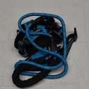 No Pull Dog Harness Adjustable Reflective Oxford Easy Control Medium Large Dog Harness with A Free Heavy Duty 5ft Dog Leash (L (Neck: 18"-25.5", Chest: 24.5"-33"), Blue Harness+Leash)