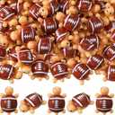 Bucherry 100 Pcs Football Mini Resin Turtles Bulk Tiny Resin Ocean Animals Football Themed Miniature Turtles Figurines Statue Small Craft Decoration for Party Landscapes