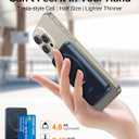 TORRAS 5,000mAh Magnetic Portable Charger Power Bank with Stand, Fast Charging Slim Thin Compact Wireless Battery Pack for iPhone 15/15 Pro/15 Pro Max/14/13/12/ Samsung Galaxy S24 Ultra, Black