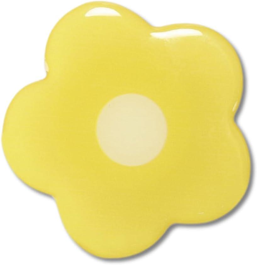Cute Flower Series Collapsible Design Phone Grip (Adhesive, Yellow)