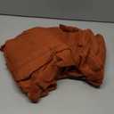 KOUFALL Terracotta Tab Top Linen Blend Curtains for Living Room 52x84 Inches Long